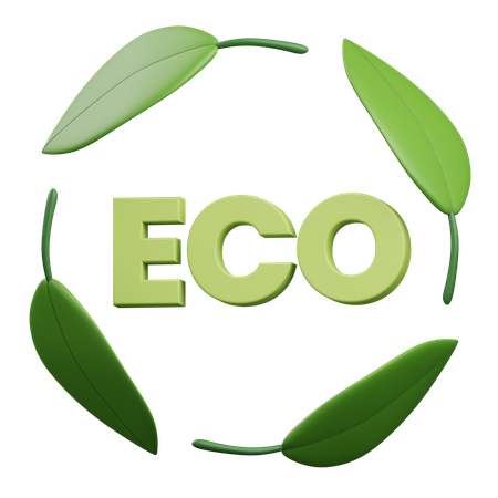 Produto ecológico  3D Icon