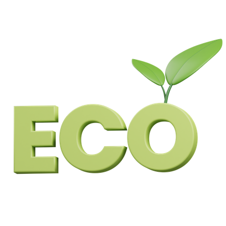 Produto ecológico  3D Icon