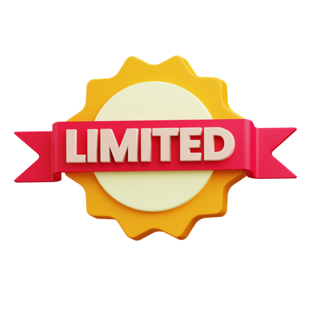 Produto limitado  3D Icon