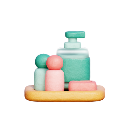 Produtos de higiene pessoal  3D Icon