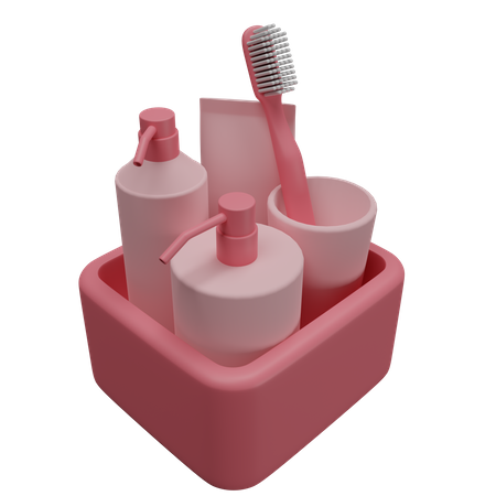 Produtos de higiene pessoal  3D Illustration