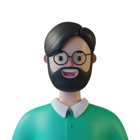 Profesor  3D Illustration