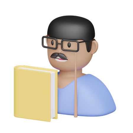 Profesor masculino  3D Icon