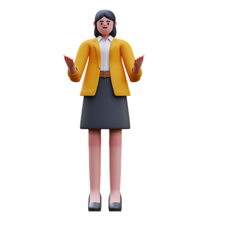 Profesor universitario  3D Illustration