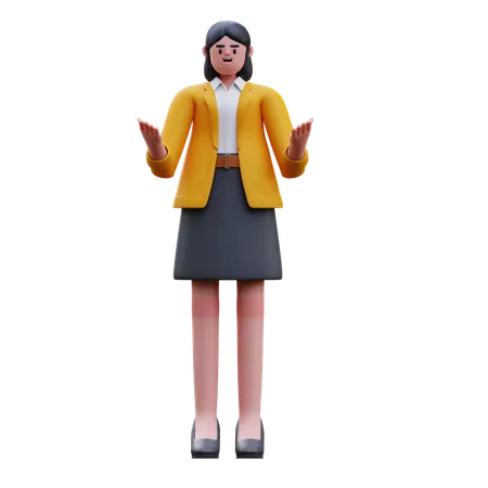 Profesor universitario  3D Illustration