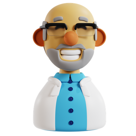 Icône d'avatar du professeur  3D Icon