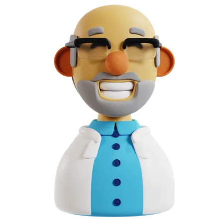 Icône d'avatar du professeur  3D Icon