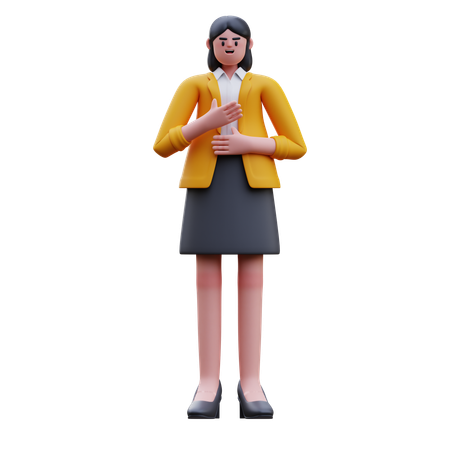 Professeur expliquant aux élèves  3D Icon
