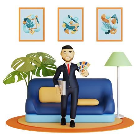 Professional Artist  3D Icon