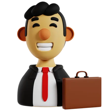 Professional Businessman Avatar  3D Icon