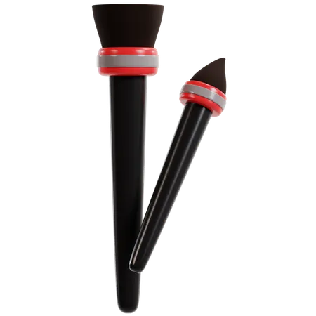 Professional Makeup Brushes Set  3D Icon