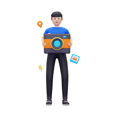 Professional photographer  3D Icon