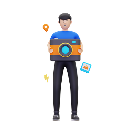 Professioneller Fotograf  3D Icon