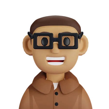 Professor masculino  3D Icon