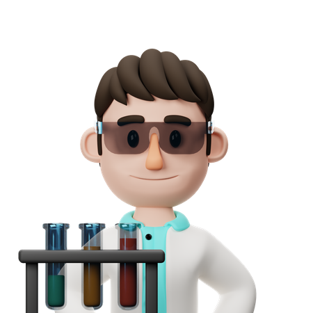 Professor de ciências  3D Icon