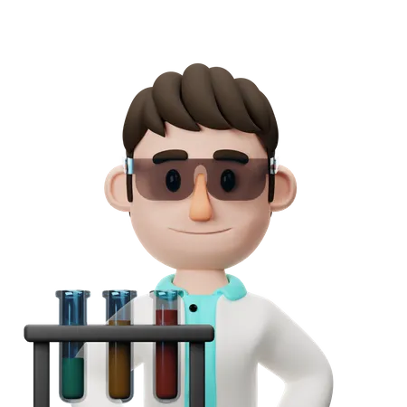 Professor de ciências  3D Icon