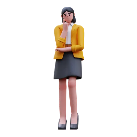 Professor da classe  3D Illustration