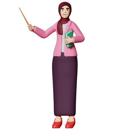 Professora  3D Illustration