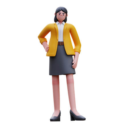 Professore universitario  3D Illustration