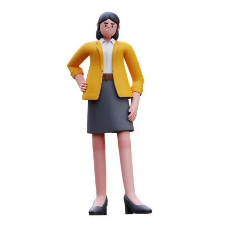 Professore universitario  3D Illustration