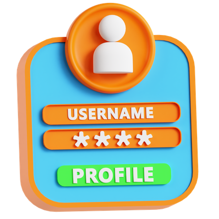 Profil client  3D Icon