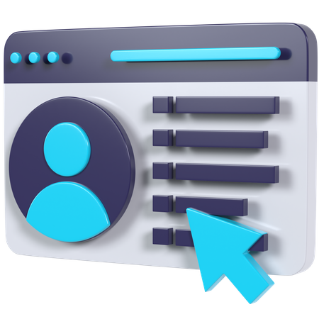 Profil de l'utilisateur  3D Icon