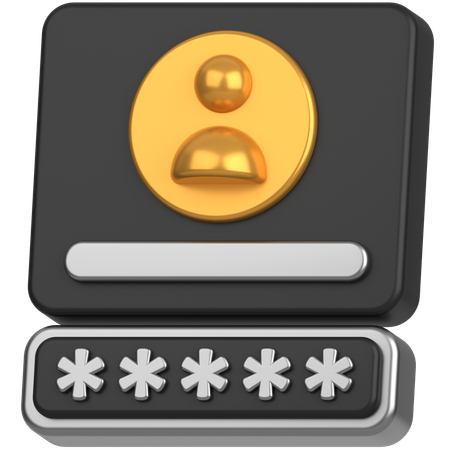Mot de passe du profil  3D Icon