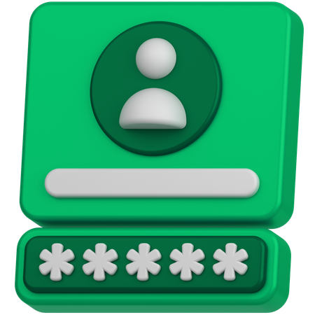 Mot de passe du profil  3D Icon