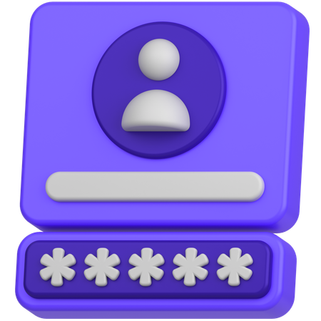 Mot de passe du profil  3D Icon