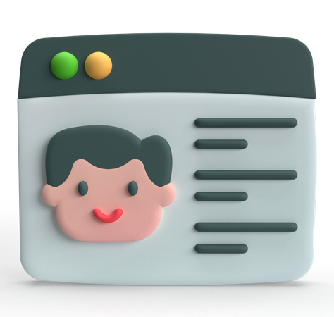 Profil de l'utilisateur  3D Icon
