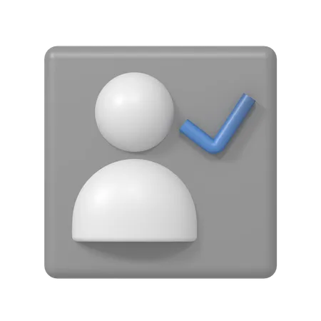 Profil vérifié  3D Icon