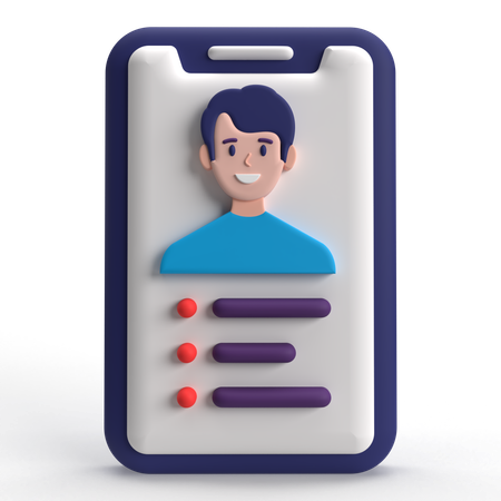 Profildetails  3D Icon