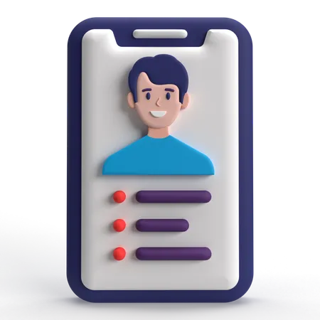 Profildetails  3D Icon