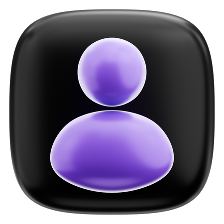 Profile  3D Icon