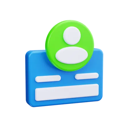 Profile  3D Icon