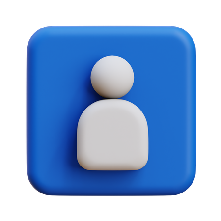 Profile  3D Icon
