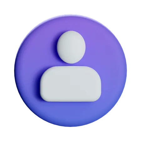 Profile  3D Icon