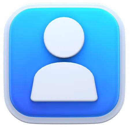 Profile  3D Icon