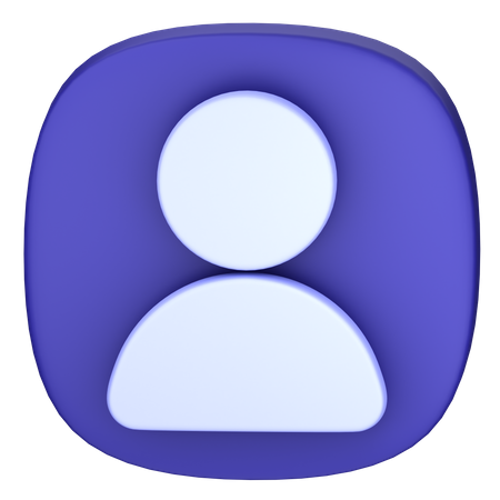 Profile  3D Icon