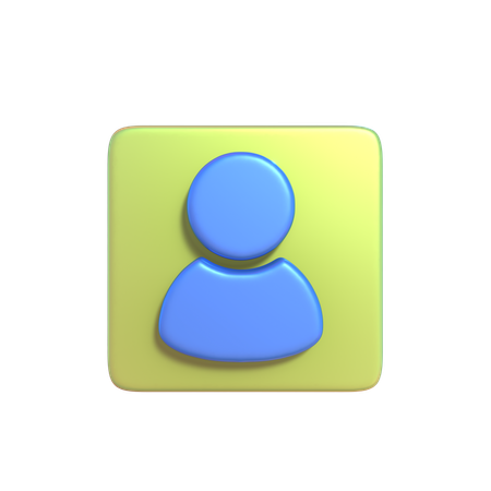 Profile  3D Icon