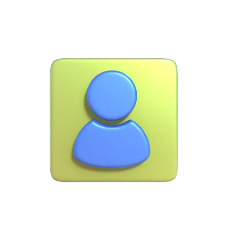 Profile  3D Icon