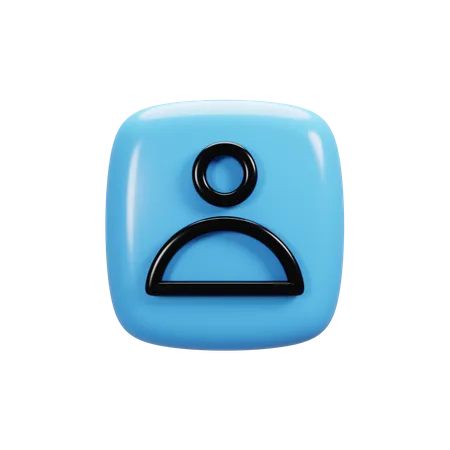 Profile  3D Icon