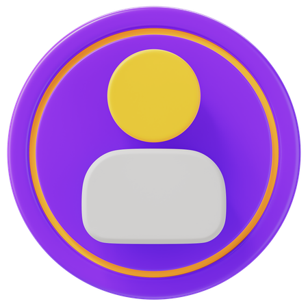 Profile  3D Icon