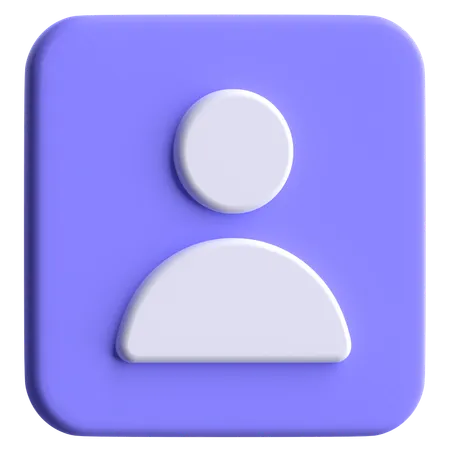 Profile  3D Icon