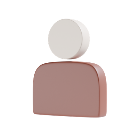 Profile  3D Icon