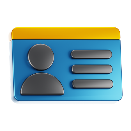 Profile  3D Icon