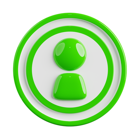 Profile  3D Icon