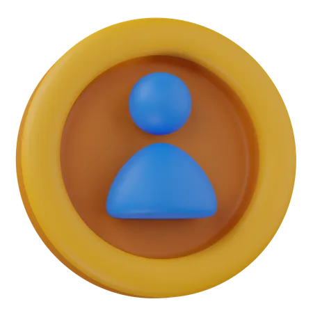 Profile  3D Icon