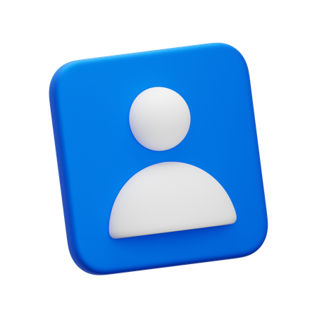 Profile  3D Icon