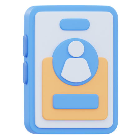 Profile  3D Icon